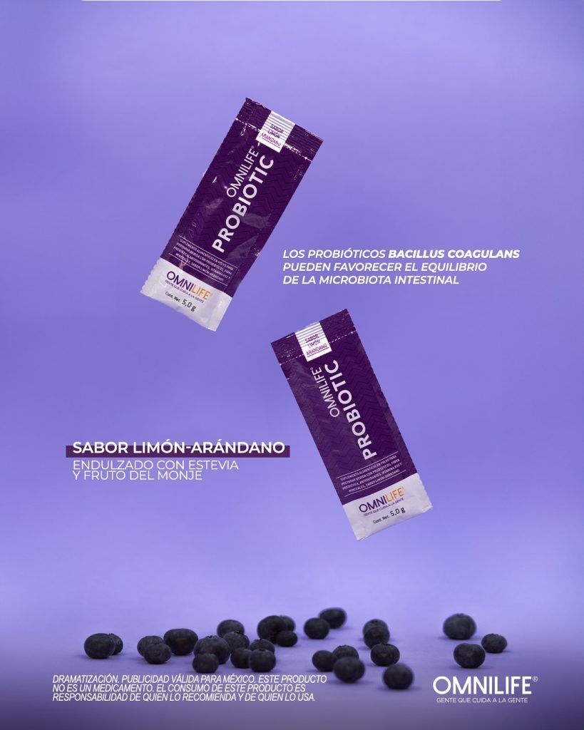 ¡Descubre qué hace único a Omnilife Probiotic! 🤩 Formulado con 1 billón de Probióticos, Fibra P (3)