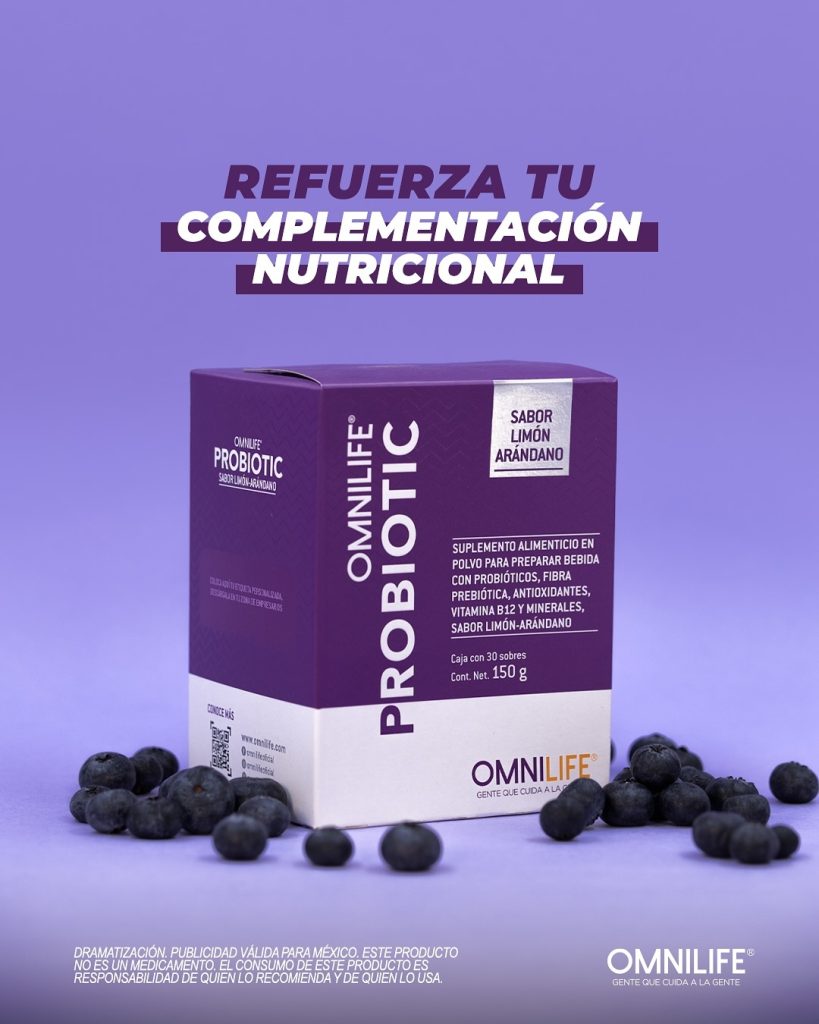 ¡Descubre qué hace único a Omnilife Probiotic! 🤩 Formulado con 1 billón de Probióticos, Fibra P